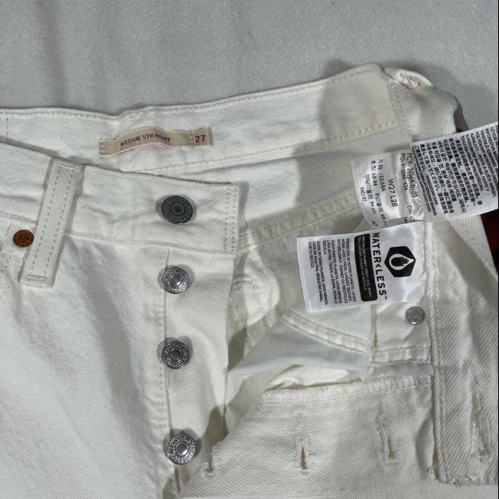 NEW Levi's‎ Wedgie Straight Leg Cropped Jeans in Cloud Bank [ SZ 27  ] - Picture 4 of 12